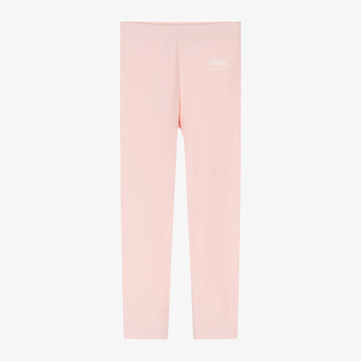 KENZO KIDS-Girls Pink Cotton Leggings | Childrensalon